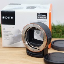 Adaptateur d'objectif Sony LA-EA3 monture A vers monture E FE noir avec...