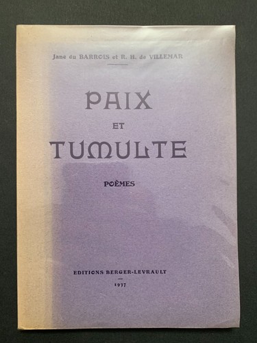 Paix tumulte poèmes - paix,
