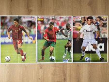 CRISTIANO RONALDO, 3 VINTAGE POSTERS, COLLECTOR (JT29)