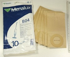 Lot 8 sacs aspirateur balais Menalux B04: AKA ALFATEC CHROMEX DICAFF ELRAM etc.