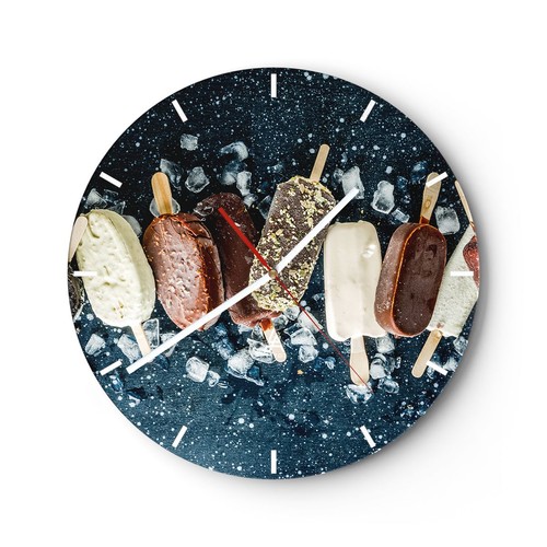 Horloge murale verre - murale,