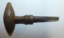 ANCIENNE POIGNÉE EN FONTE CARRÉ DE 6/8 .XIXe/XXe SERRURE LOQUET CLENCHE PORTE 27