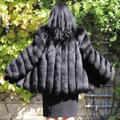 Veste fourrure renard - veste, de