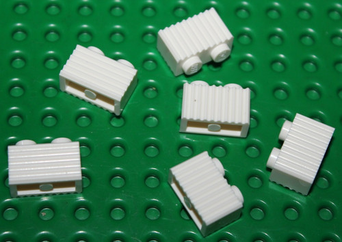 Lego white brick 1x2 with - lego,