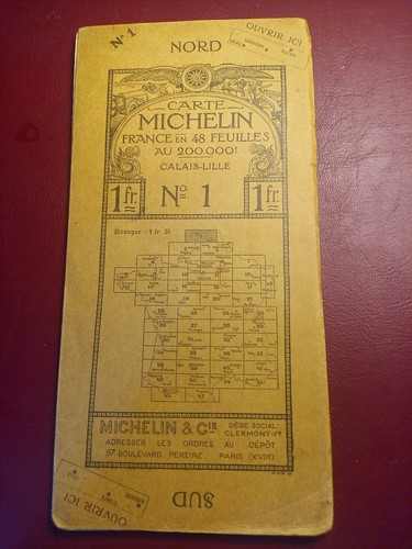 Carte michelin ancienne 1 - carte,