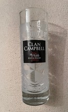 Verre Clan Campbell the noble scotch whisky 22cl collector hauteur 15cm