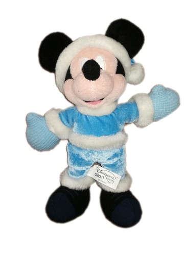 Doudou peluche mickey - mickey, noel