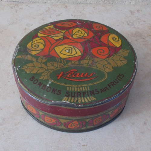 Ancienne boite tôle metal - boite,