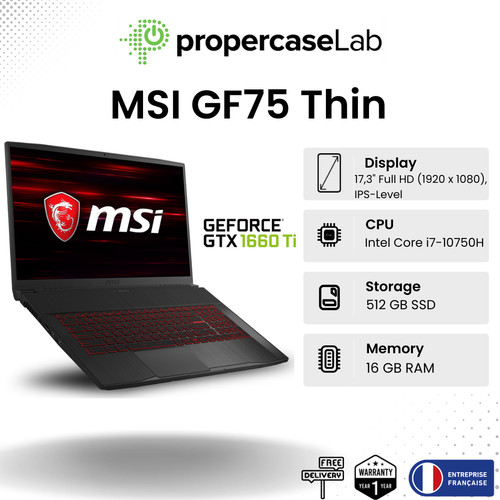 Msi gf75 thin - thin, i7