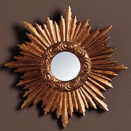 Mini miroir résine - en, soleil