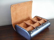 POUR 6 MONTRES BOITE BOX POCHETTE BOITIER COFFRET ETUI MARRON FONCÉ