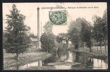 CPA Beaumont-le-Roger, Fabrique de Dentelles sur la Risle 1907 