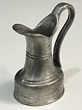 ancien petit pichet en étain déco art populaire