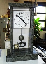 Pendule electrique BRILLIE à poser caisson granit clock (no ato, lepaute)