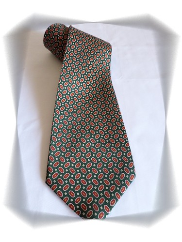 Cravate fantaisie verte motifs - fantaisie,