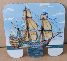 PLAQUETTE METAL COLLECTION HUILOR BATEAUX  "LE SOLEIL ROYAL 1692"