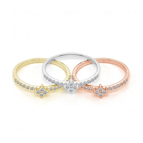 Ensemble zircone rond - zircone,