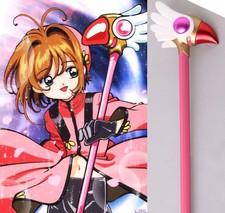 Card-captor Sakura Cosplay Costume Staff Bâton Magique Stave Magic Wand Canne...