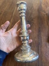 Bougeoir Verre Eglomisé XIX