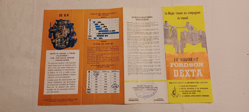 Ancien prospectus tracteur - ancien,