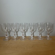 Lot 6 Verres à Pied En Cristal Transparent 12cl Cuisine Art De La Table