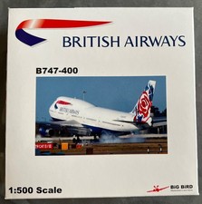 BIG BIRD 1/500 - BRITISH AIRWAYS Boeing 747-400 Reg. G-CIVB - NEUF