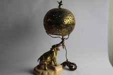 Lampe éléphant bronze