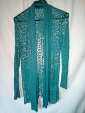 gilet ajouré maille soleil bleu T.U.