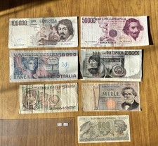 LOT DE 7 BILLETS DE 100000