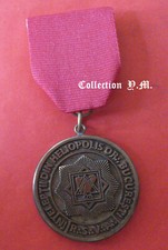Médaille Maçonnique- Loge Les Sages d'Héliopolis- Orient de Bucarest- Roumanie