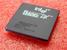 intel i486-dx A80486DX-33 SX729 ceramic PGA168 80486 microprocessor CPU @ 33MHz