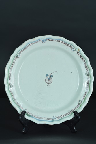 Rare assiette faience de - en,