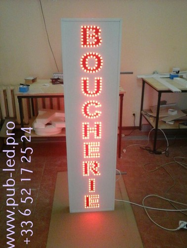 Led boucherie double - “boucherie”,