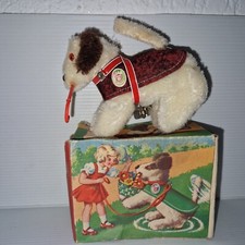 CHIEN A LA CANNE ancien jouet