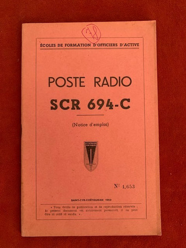 Rare poste radio scr - -,
