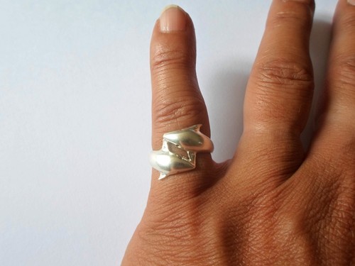 Bague argent massif duo - massif,,