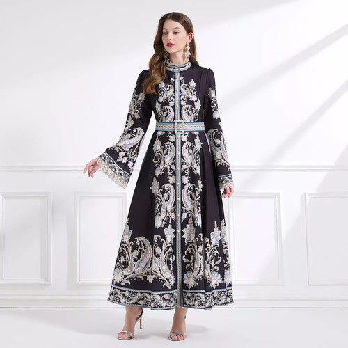 Longue robe imprimé - robe, style