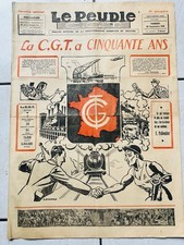 La CGT a Cinquante ans 1945 Résistance Syndicat Rare Journal Le Peuple WW2