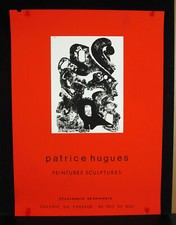Affiche c1970 Affiche Patrice Hugues Galerie du Passeur rue du Bac Paris
