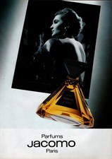 Publicité papier Parfum. Perfume ad. JACOMO Parfum Rare 1985