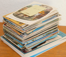 LOT 1.3KG CPA vintage CARTES POSTALES postcard MONDE divers SUJETS