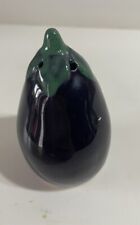 salière poivriere Légume Aubergine Vintage Barbotine Collection Trompe L’œil