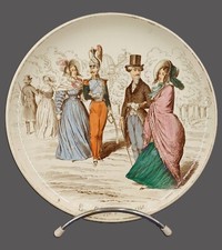 Assiette parlante faïence