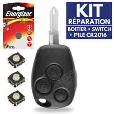 Coque de Clef 3 Boutons pour Plip Télécommande RENAULT Clio Kangoo Modus Master