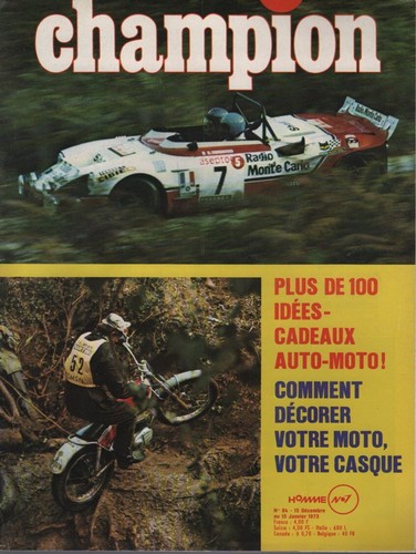 Champion 1972 bilan rallyes - champion, 84