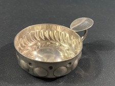 Taste-vin en métal argenté