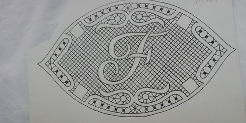 Patron picado lettre en - patron,