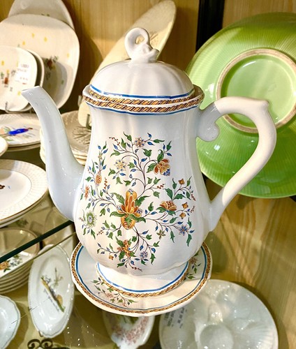 Faïence gien cafetière - faïence,