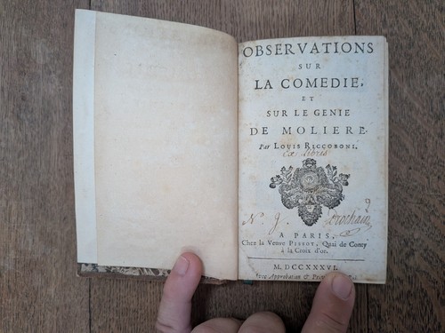 Livre ancien observation - livre, sur