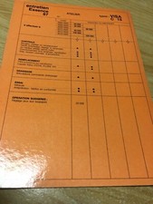 Citroën Visa C15 essence fiche station service entretien atelier 1987